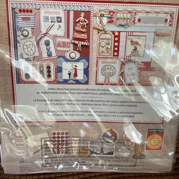 Jolee Boutique Paris Ephemera Collection for junk journals, scrapbooks, collages - Picture 8 of 12